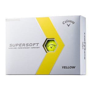 キャロウェイ SUPERSOFT(スーパーソフト) ゴルフボール 2023年 イエローグロシー 1ダース(12個入り)