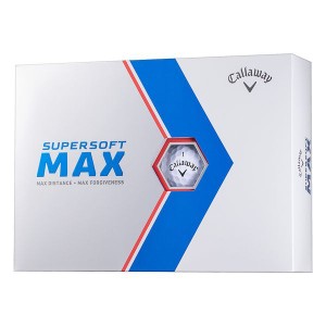 キャロウェイ SUPERSOFT(スーパーソフト) MAX ゴルフボール 2023年モデル ホワイト 1ダース(12個入り)【あす着】
