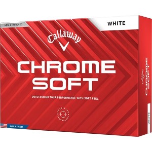 キャロウェイ CHROME SOFT(クロムソフト) ボール 2024年モデル ホワイト ダース 1ダース(12個入り)【あす着】