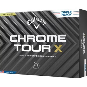 キャロウェイ CHROME TOUR X(クロムツアーエックス) ボール 2024年 トリプルトラック ホワイト 1ダース(12個入り)【あす着】