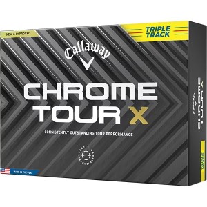 キャロウェイ CHROME TOUR X(クロムツアーエックス) ボール 2024年 トリプルトラック イエロー 1ダース(12個入り)【あす着】