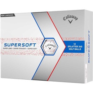 キャロウェイ SUPER SOFT SPLATTER 360 (スーパーソフトスプラッター) 数量限定 2024年モデル レッド 1ダース(12個入り)【あす着】