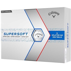 キャロウェイ SUPER SOFT SPLATTER 360 (スーパーソフトスプラッター) 数量限定 2024年モデル ブルー 1ダース(12個入り)【あす着】