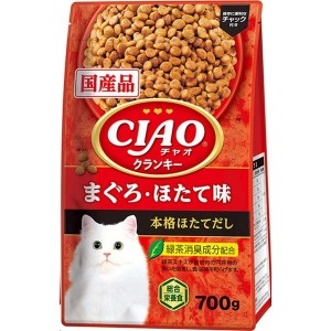 いなばペットフード CIAOクランキー まぐろ・ほたて味 本格ほたてだし 700g【あす着】