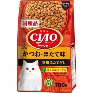 いなばペットフード CIAOクランキー かつお・ほたて味 本格ほたてだし 700g【あす着】