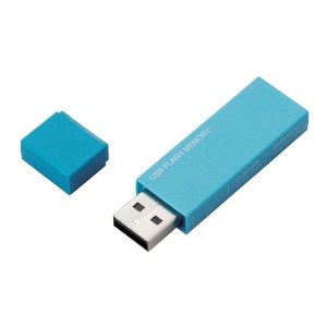 ELECOM MF-MSU2B32GBU USBメモリー USB2.0対応 セキュリティ機能対応 32GB ブルー
