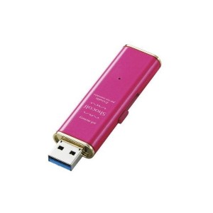 ELECOM MF-XWU332GPND USBメモリー USB3.0対応 スライド式 32GB ラズベリーピンク メーカー直送