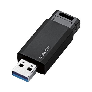 ELECOM MF-PKU3016GBK USBメモリー USB3.1(Gen1)対応 ノック式 オートリターン機能付 16GB ブラック