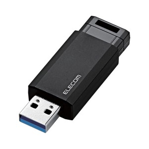 ELECOM MF-PKU3064GBK USBメモリー USB3.1(Gen1)対応 ノック式 オートリターン機能付 64GB ブラック メーカー直送