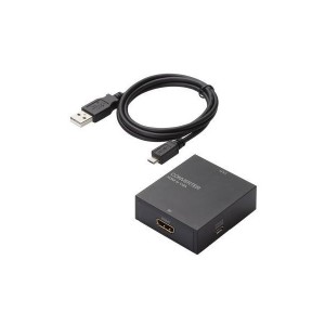 ELECOM AD-HDCV01 ダウンスキャンコンバーター HDMI‐VGA 3.5φ HDMI1.4 メーカー直送