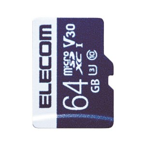 ELECOM MF-MS064GU13V3R MicroSDXCカード データ復旧サービス付 ビデオスピードクラス対応 UHS-I U3 80MB s 64GB  メーカー直送