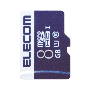 ELECOM MF-MS008GU11R MicroSDHCカード データ復旧サービス付 UHS-I U1 45MB s 8GB