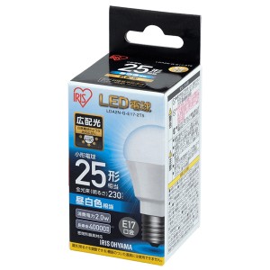 アイリスオーヤマ LDA2N-G-E17-2T5 ECOHiLUX [LED電球(E17口金・25W相当・230lm・昼白色)]