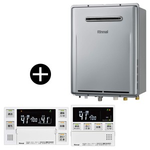 Rinnai RUF-E2406SAW-13A  エコジョーズ リモコンセット [ガス給湯器(都市ガス用 24号 屋外壁掛形※PS設置不可 オート)]