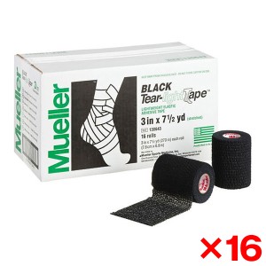 【16個セット】MUELLER ミューラー ティアライトテープ 76mm ブラック 130643