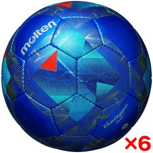 【6個セット】モルテン サッカーボール 5号球 ヴァンタッジオ3000 検定球 メタリックブルーxブルー F5N3000-BB