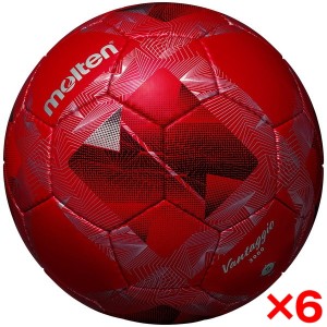 【6個セット】モルテン サッカーボール 5号球 ヴァンタッジオ3000 検定球 メタリックレッドxレッド F5N3000-RR