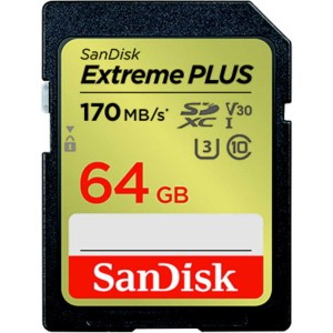 SANDISK SDSDXWH-064G-JNJIP エクストリーム プラス [SDXC UHS-Iカード 64GB]