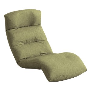 ホームテイスト SH-07-MOL-D 日本製リクライニング座椅子(布地、レザー) Moln-モルン- Down type グリーン メーカー直送