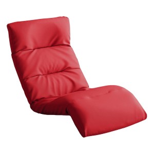 ホームテイスト SH-07-MOL-D 日本製リクライニング座椅子(布地、レザー) Moln-モルン- Down type PVCレッド メーカー直送