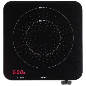 DRETEC DI-218BK ブラック IHクッカー 「ミニチュラ」【あす着】