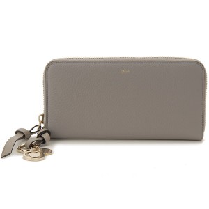 Chloe クロエ ラウンド長財布 グレー CHC21WP941 F57 053 ALPHABET LONG ZIPPED WALLET CASHMERE GREY 【並行輸入品】