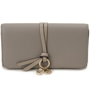 Chloe クロエ ラウンド長財布 グレー CHC21WP942 F57 053 ALPHABET LONG WALLET CASHMERE GREY 【並行輸入品】