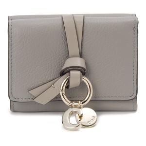 Chloe クロエ 三つ折り財布 グレー CHC21WP946 F57 053 ALPHABET MINI TRI FOLD CASHMERE GREY 【並行輸入品】