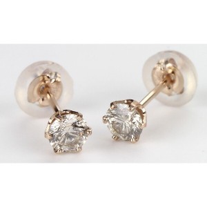 ドウシシャ 18金ピンクゴールド ダイヤモンド ピアス 0.3ct DVTFN30PGD