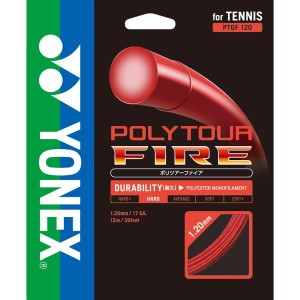 YONEX ヨネックス 硬式テニス用 ガット ポリツアーファイア120 レッド PTGF120 001