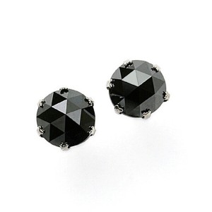 ドウシシャ プラチナ ブラックダイヤモンド ピアス 0.3ct 鑑別カード付 DAPE12PKNC