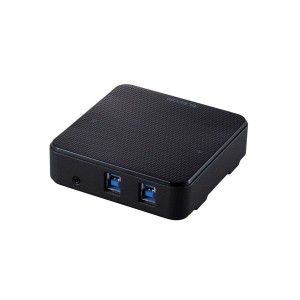 ELECOM U3SW-T2 USB切替器 USB3.0 PC側2ポート 接続機器4ポート 手元スイッチ ブラック メーカー直送