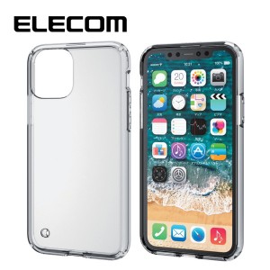 ELECOM PM-A19BHVCCR iPhone 5.8インチ ケース 耐衝撃 高透明 クリア