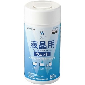 ELECOM WC-DP80N4 [ウェットティッシュ/液晶用/ボトル/80枚]