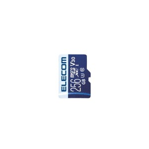 ELECOM MF-MS256GU13V3R MicroSDXCカード データ復旧サービス付 ビデオスピードクラス対応 UHS-I U3 80MB s 256GB メーカー直送