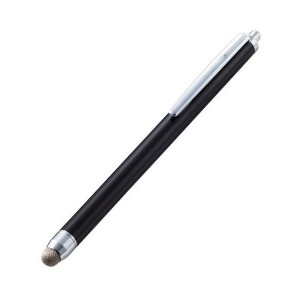 ELECOM P-TPS03BK ブラック スマートフォン・タブレット用タッチペン 導電繊維タイプ