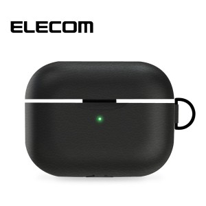 ELECOM AVA-AP2PLC2BK ブラック [AirPods Pro ケース ソフトレザー カバー]