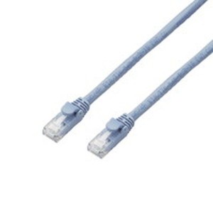 ELECOM LD-GPAT/BU100RS LANケーブル CAT6A対応 EU RoHS指令準拠 ツメ折れ防止カバー 簡易パッケージ仕様 100m 単線 ブルー メーカー直送