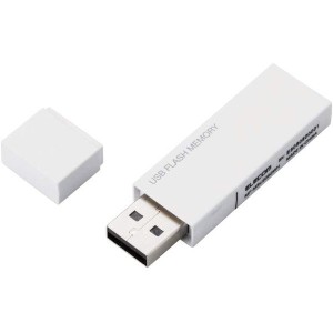 ELECOM MF-MSU2B64GWH USBメモリー USB2.0対応 セキュリティ機能対応 64GB ホワイト