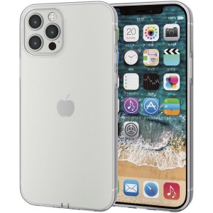 ELECOM PM-A20BUCTCR クリア iPhone12 iPhone12 Pro ケース カバー 耐衝撃 TPU