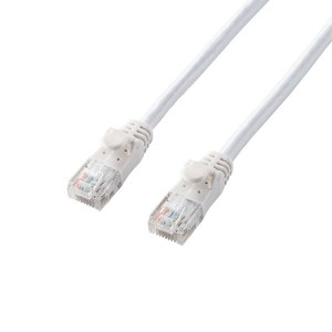 ELECOM LD-GPAY/WH10 LANケーブル Cat6A やわらか ツメが折れないカバー 10m ホワイト