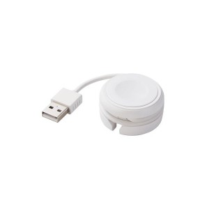 ELECOM MPA-AWMWH [アップルウォッチ 充電ケーブル 巻き取りタイプ Apple正規認証品 ケーブル長23cm ホワイト] メーカー直送