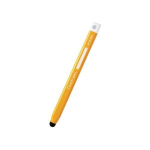 ELECOM P-TPEN02BYL タッチペン タブレット iPad スマホ 鉛筆型 三角 太軸 感度タイプ イエロー タブレット学習 学校 子供 キッズ
