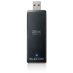 ELECOM WDC-X1201DU3-B ブラック WiFi 無線LAN 子機 1201Mbps + 574Mbps Wi-Fi6 11ax/ac/n/a/g/b 5GHz/2.4GHz メーカー直送
