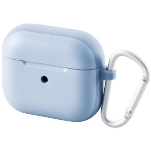 ELECOM AVA-AP3TSBU ブルー AirPods 第3世代 ケース カバー タフスリム カラビナ付 ワイヤレス充電可 MagSafe充電可 メーカー直送