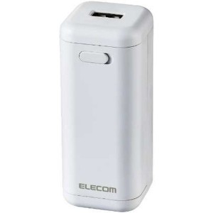 ELECOM DE-KD01WH ホワイト [モバイルバッテリー/乾電池式/単3電池4本付属]