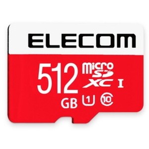ELECOM GM-MFMS512G マイクロSD 512GB ニンテンドースイッチ対応 SD変換アダプター付 メーカー直送