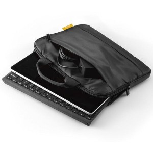 ELECOM TB-MSG3IBHBK ブラック Surface Go3 Go2 Go パソコンケース ハンドル付き 軽量設計 起毛素材 ポケット付 PCケース
