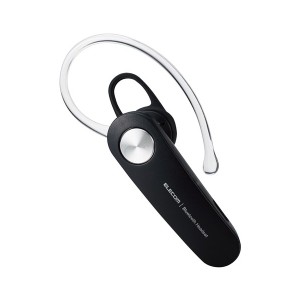 ELECOM LBT-HS11BK ヘッドセット Bluetooth 5.0 片耳 ハンズフリー 通話・音楽 対応 オープンタイプ 左右耳兼用 microB充電 ワイヤレス