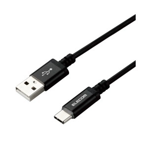 ELECOM MPA-ACT12BK タイプC ケーブル USB A to USB Type C タッチで光る LEDライト付き 1.2m Type-C ブラック